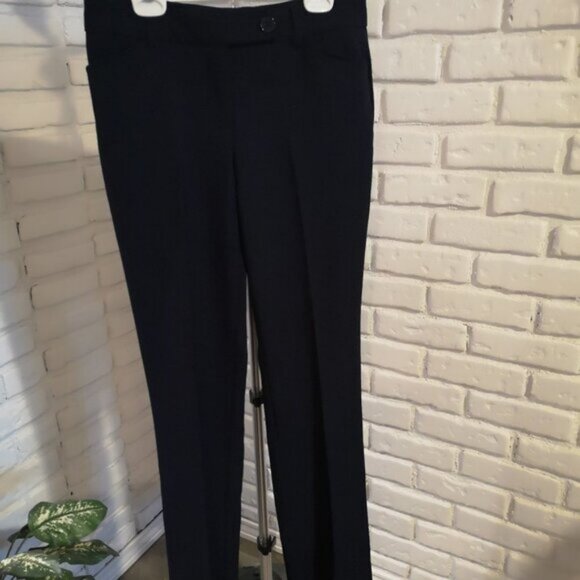 Cleo Everybody NWOT Ladies Navy Straight Leg Dress Pants - Picture 1 of 7